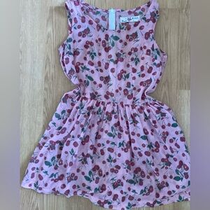 Punk Kitty Cherry Print Mini Dress S Small